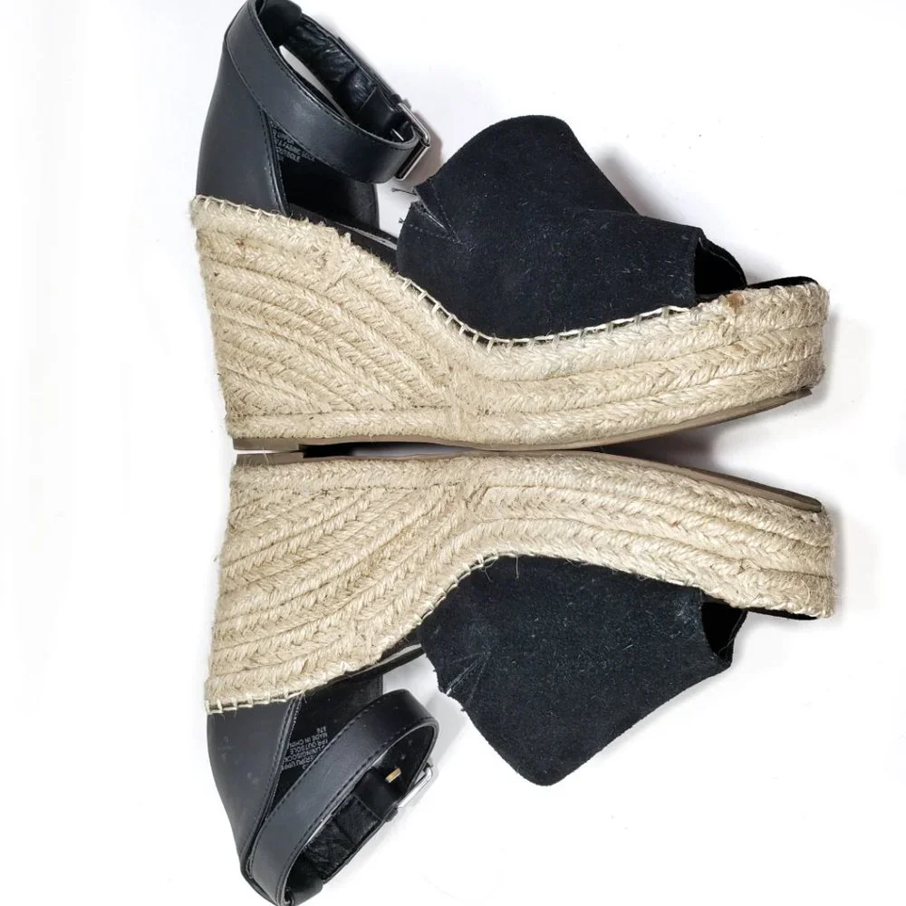 Steve Madden Suede Leather Jyia Platform Sandals, 8.5 - Picture 5 of 13